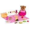 Li’l Woodzeez – 20 Pcs Picnic Playset – Including 1 Baby Bear,Toy Picnic Basket&Blanket, Play Food&More Accessories – Gift Doll Playset for Kids Ages3+