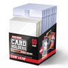 Semi Rigid Card Holders – 200 Bundle - 100 Card Holders for Trading Cards and 100 Soft Sleeves - Baseball Card Sleeves - Trading Card Protectors - 3-5/16" x 4-7/8" Including 1/2" Lip