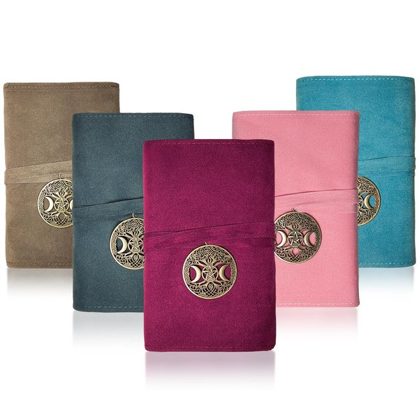 Knana 5pcs Velvet Tarot Card Holder Velvet Tarot Bags and Pouches Tarot Accessories - Moon