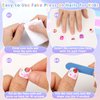 168Pcs Kids Press on Nails for Little Girls, Shynek Children Square Fake Nails for Kids Pre Glue Stickers Nails Full Cover Short Acrylic Nails Set Gifts for Girls Nail Art Decoration