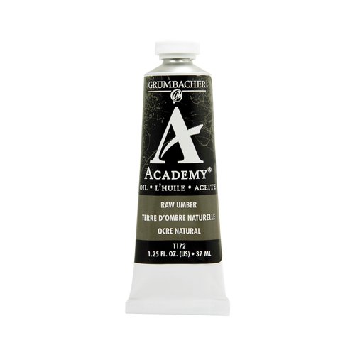 Grumbacher Academy Oil Paint, 37 ml/1.25 oz, Raw Umber