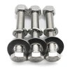 (10 Sets) 1/4-20x3" Stainless Steel Hex Head Screws Bolts, Nuts, Flat & Lock Washers, 18-8 (304) S/S, Fully Threaded by Bolt Fullerkreg