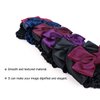 Driew Hair Clip, 6 Pcs Hair Net with Bow Hair Snoods for Women, Velvet, Polyester, Metal