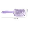 Hair Brush Dry Wet Hair Brush Detangling for Fine, Thick, Curly Hair - Curved and Vented Hair Brush for Women, Men or Kids Faster Blow Drying Styling Professional Paddle Vent detangler (Purple)