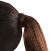 Amygirl Remy Ponytail Extensions Hair Clip in 18 inches 70g Medium Brown Color Straight Drawstring Warp Around Human Ponytail Hair Piece for Women (18"-70g, Medium Brown #4)