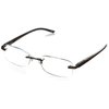 Foster Grant mens Rick Glasses Reading Glasses, Brown/Transparent, 59 mm US