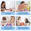 askkqtx 2 Pack Butterfly Paint by Number for Kids,Easy Paint by Numbers for Kids Ages 8-12,DIY Acrylic Oil Painting Kits for Home Wall Decor and Girls Gifts-8x8inch（with Wooden Framed）