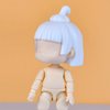 YMY Mini Size No Makeup Doll Head GSC 4cm Height Doll's Head Action Figure Doll Accessories（White-Yule）