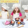 Play Pots and Pans Toys for Kids Kitchen Playset Pretend Cookware Utensils Play Set Play Cooking Toys Mini Stainless Steel Cooking Utensils Toys Kitchen Playset Accessories for Boys Girls
