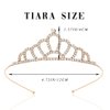 Kilshye Silver Tiaras Rhinestone Tiara and Crown Birthday Party Headband Hair Accessories for Women (F)