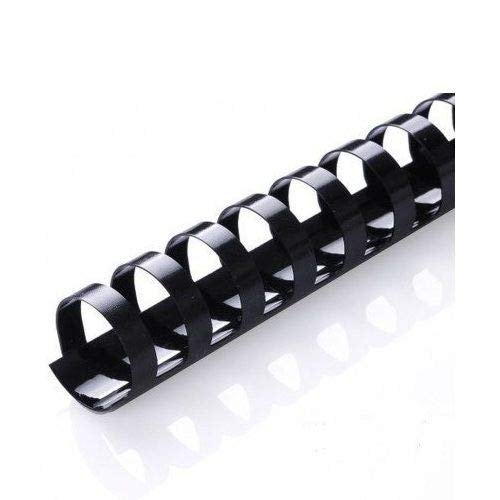 CFS Products Plastic Comb Binding Spines, 1/2 Inch Diameter, Black, 90 Sheets, 100 Pack