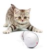 YOFUN Smart Interactive Cat Toy - New Upgraded 360 Degree Self Rotating Ball, USB Rechargeable Wicked Ball, Build-in Spinning Led Light, Stiulate Hunting Instinct for Your Kitty (White)