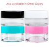 50 Jars - Beauticom High-Graded 5 Grams/5 mL BPA Free Thick Clear Acrylic No Leak Plastic empty Containers with Black Lid for Cosmetic, Lip Balm, Beads, Creams, Lotion, Liquids, Sample, Travel