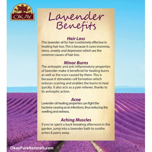 OKAY BLACK JAMAICAN CASTOR OIL with LAVENDER 4oz / 188ml