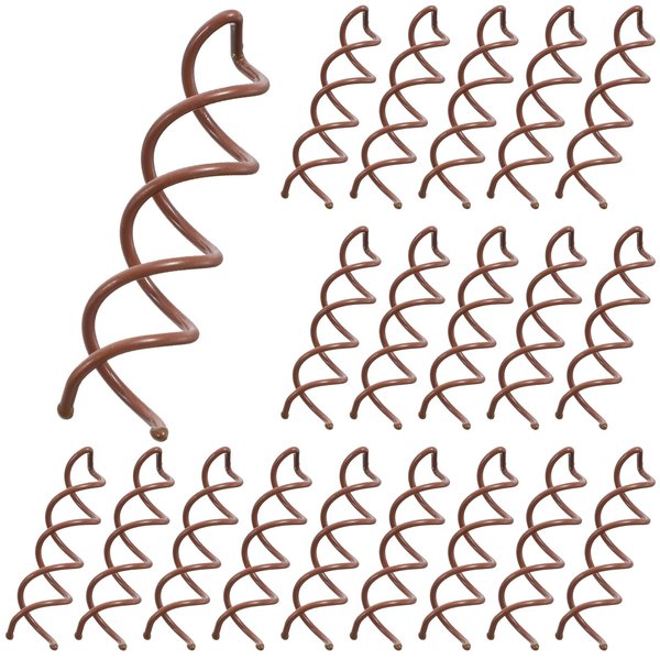 Molain 20PC Spiral Hair Pins, Twist Hair Pins Corkscrew Hair Pins Spin Pins Non-Scratch Round Clip Twist Screw Hair Pin for Women Hair Style DIY (Brown)