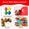 Red Blue Green Yellow Balloon Kit, Super M Game Balloon Red Blue Green Yellow Balloon 3 PCS Star Balloons for Kids Cartoon Video Game Theme Birthday Birthday Party Supplies