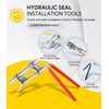 3 Pack Hydraulic Seal Installation Tools, Hydraulic Cylinder Piston Repair Seal Kit, U-Cup Rod Seal Installation Tool Kits Upgraded Seal Twistor Install Tool Set