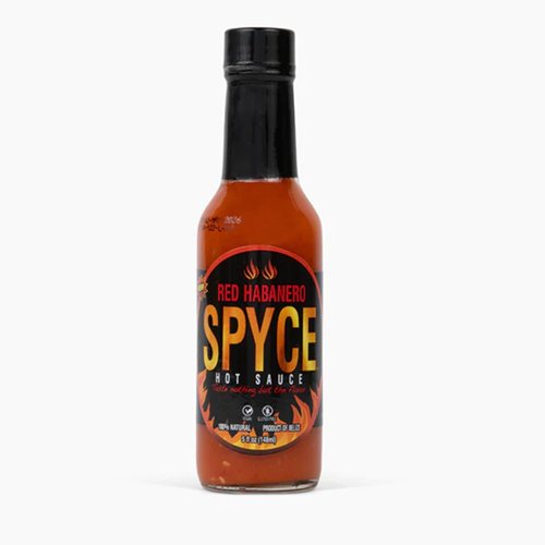 SPYCE Red Habanero Hot Sauce, Vegan, Gluten Free, Low Sodium, Non-GMO, No MSG, No Sugar, No Filler 5 oz