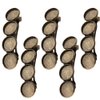 EXCEART Snap Hair Clips 5 Pcs Bronze Hair Clip Round Settings Blank Hairgrip Base Trays Bobby Hair Barrette Bezel Holder For DIY Headdress Jewelry Making Accessories 12mm Metal Hair Clips