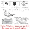 YOMTOVM 12V Car Alarm System Anti-Theft Horn Siren with 2 Remotes 7-Levels Sensitivity Universal Security Protection System Vehicle Alarm System with Sound