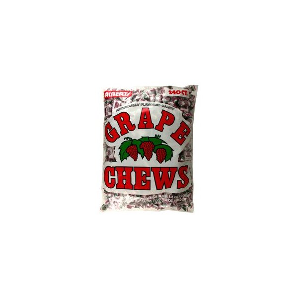 Albert's Fruit Chews - Grape Flavor (240 Candies)