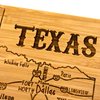 Totally Bamboo Texas State Puzzle 4 Piece Bamboo Coaster Set with Case