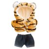 niannyyhouse Tiger Coat Fur Jeans 2-Piece Set 7.8in（20cm） Plush Doll Clothes Accessories (C)