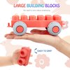 ROHSCE Baby Soft Blocks Building Block Toys, Blocks for Babies 6 Months and Up STEM Educational Toddler Gifts, Baby Soft Rubber Blocks Big Building Blocks Sensory Toys, 46PCS