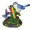 Haktoys Singing Chirping Birds with Penholder and Mini Drawer - Battery Operated Realistic Bird Motion & Sound (Batteries Included) Great Office Desk and Room Accessory