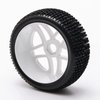 4PCS 1/8 RC Car Tires 17mm Hex Plastic Hub Wheel Rim Rubber Tires for RC 1:8 Off-Road Buggy