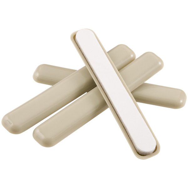 Self-Stick Bar Furniture Sliders for Carpeted Surfaces (4 piece) - 1/2" x 4" Bar SuperSliders,Beige