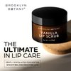 Brooklyn Botany Lip Scrub Exfoliator 1 oz – Lip Moisturizer for Dry Lips and Chapped Lips – Gentle Lip Exfoliator for Smooth and Brighter Lips – Vanilla Flavor