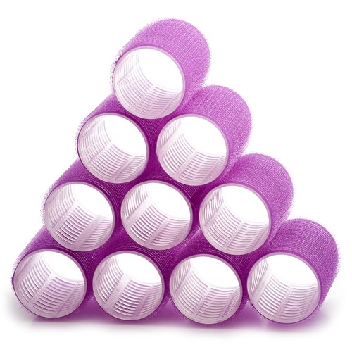 KHEERANA 10 Pack Hair Rollers, 44mm Self Grip, Salon Hair Dressing Curlers, Hair Curlers for women,DIY Hairstyle