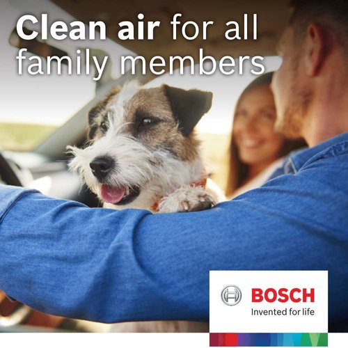 BOSCH 6090C HEPA Cabin Air Filter - Compatible With Select Ram 1500, 1500 Classic, 2500, 3500, 4500, 5500 Trucks