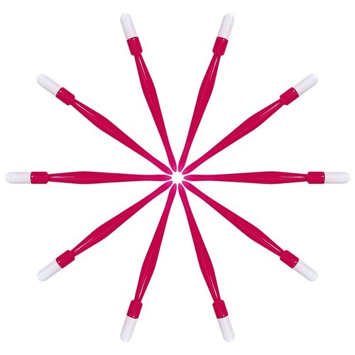 Pana® USA (10pcs in a Pack) Plastic Cuticle Pusher Hard Rubber Tipped Nail Art Tool Cleaner Remover