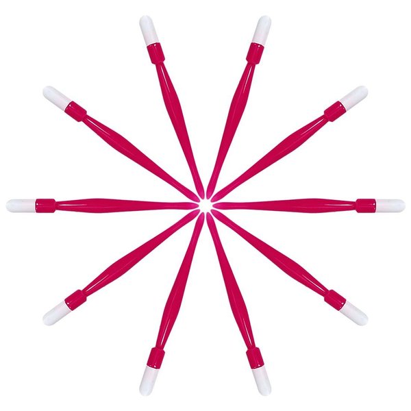 Pana® USA (10pcs in a Pack) Plastic Cuticle Pusher Hard Rubber Tipped Nail Art Tool Cleaner Remover
