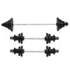 Set of 3 Plastic Toy Miniature Dumbbell Weight Sets for Action Figures, Dioramas, Models