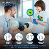Modern Innovations Kids Weight Set (2 Pack) Toy Dumbbells, Baby Dumbbell Workout Weights, Fun Fitness and Exercise Equipment for Toddlers - Blue, Green, Red…