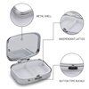 DingRound Metal 2 Compartment Pill Organizer Travel Friendly Portable Compact Pill Box Cute Pill Case to Hold Vitamins/Fish Oil/Supplements/Meds/Tablet for Purse/Pocket (Concentrated Poison)1