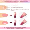 MSRUIOO Color Changing Gel Nail Polish Set, 6 Colors Mood Temperature Color Change Gel Polish, Pink Rose Violet Purple Blue Green Color Changing Nail Polish Gel
