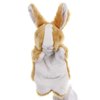 Bunny Hand Puppets Rabbit Plush Animals Toys for Kids Imaginative Pretend Play Storytelling (Brown)