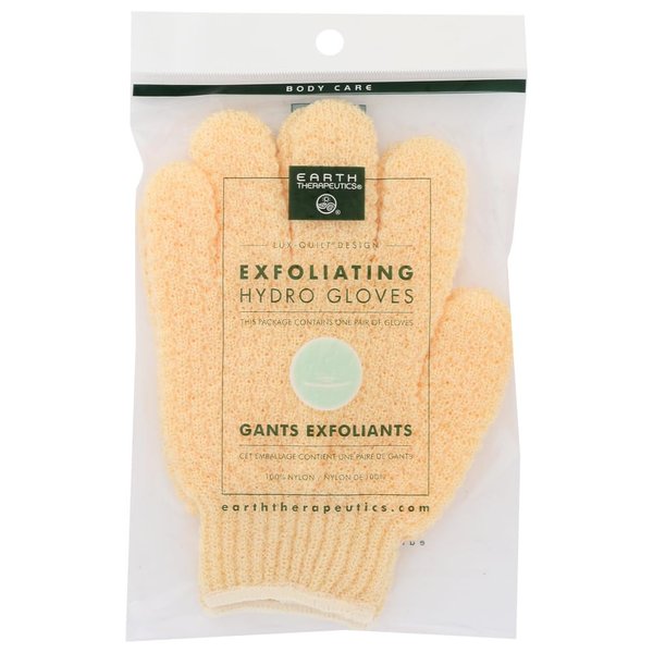 Earth Therapeutics Exfoliating Hydro Gloves Natural 1 Pack(S)