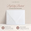 Curio Press Modern Personalized Stationery Set, Custom Note Cards with Name & Monogram, Personalized Thank You Cards with Envelopes, Personalized Note Cards Handmade Stationery Cards-Thin Line Flat