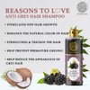 Buddha Natural Grey Hair Shampoo - Revitaizing Hair Cleanser For Grey Hair - 100% Ayush Certified Natural - 200 Ml (200.00 Ml (Pack Of 1) Dark Purple Color)