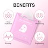 Real Deep Collagen Face Mask, Hydrating Overnight Facial Hydrogel Mask with Low Molecular Weight Collagen for Elasticity, Firming, Lifting, and Pore Minimizing, Korean Beauty Favorite, 37g x 4ea