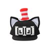 FUN Costumes Dr. Seuss Cat in The Hat Building Blocks Snapback Hat, Standard Black