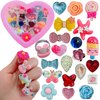 monochef 24pcs Rings for Girls Kids Dress Up Rings Jewelry Set Lovely Toys For Little Girls Adjustable, No Duplication, Girl Pretend Play Gift With Box