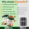 Carmelie Flea and Tick Prevention for Dogs - 200 Soft Chewables Natural Dog Flea and Tick Support - Oral Flea Supplement for All Breeds & Size Dogs, Puppy Flea Protection - Duck Flavor
