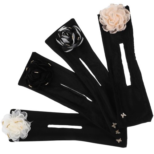FOMIYES Hair Bun Maker 4pcs Flower Butterfly Lazy Hair Curler Bun Maker Bun Flexible Donut Hair Bun Hair Accessories for Women Girls