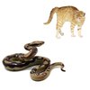 Higherbros Snake Toys Scary Prank Boa Constrictor Python Animal Figures Gag Gifts Halloween Decorations for Children's Animal Figurines Toys for Home and Garden Decorating